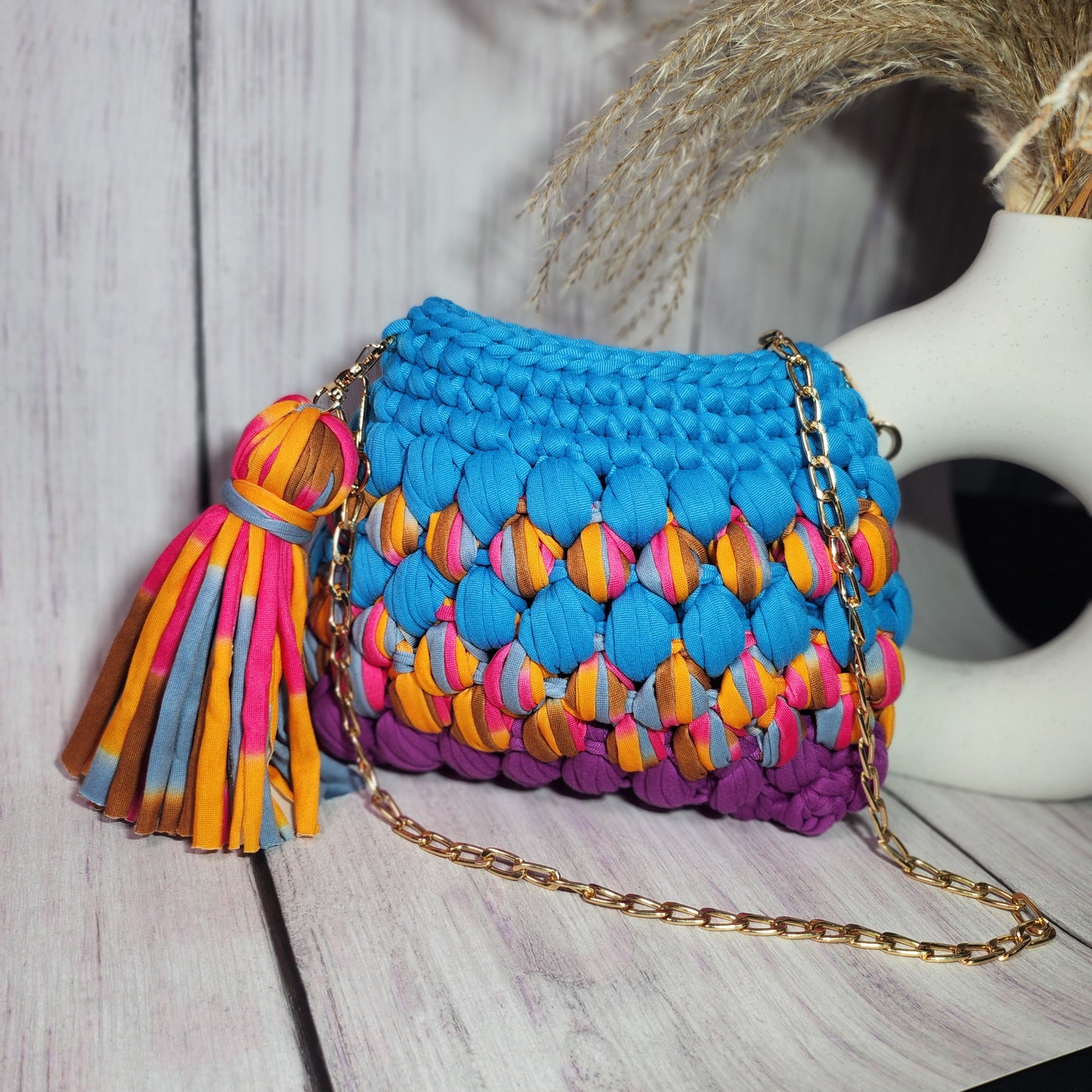 DAHLIA handmade crochet bag