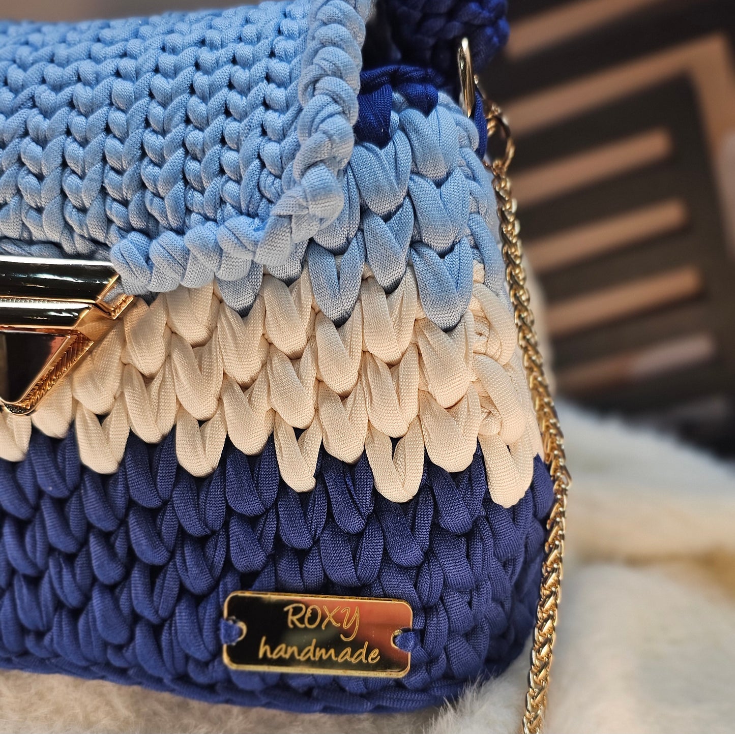 BLUEMOON handmade crochet bag