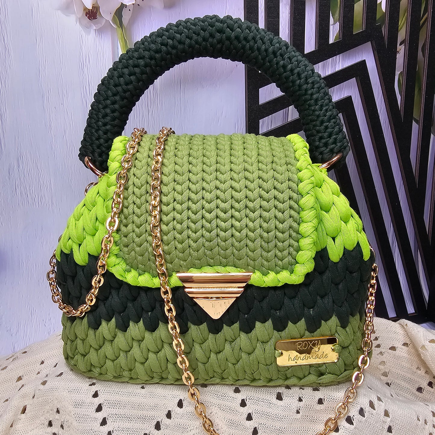 ESMERALDA handmade crochet bag