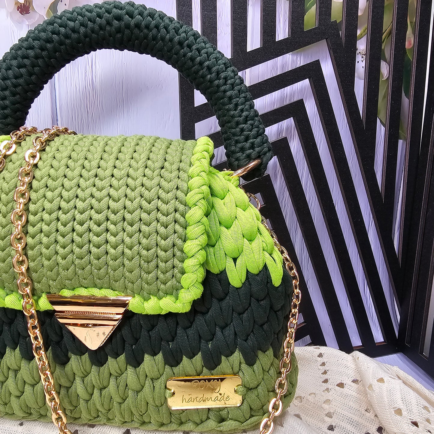 ESMERALDA handmade crochet bag