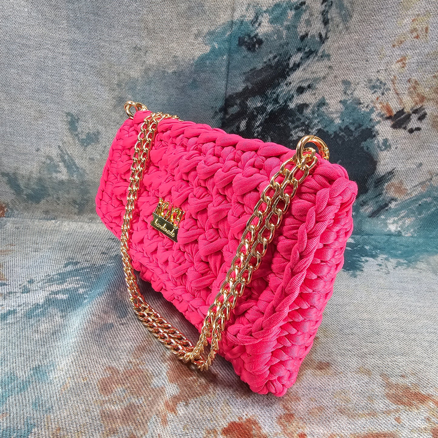 CHLOE handmade crochet clutch bag