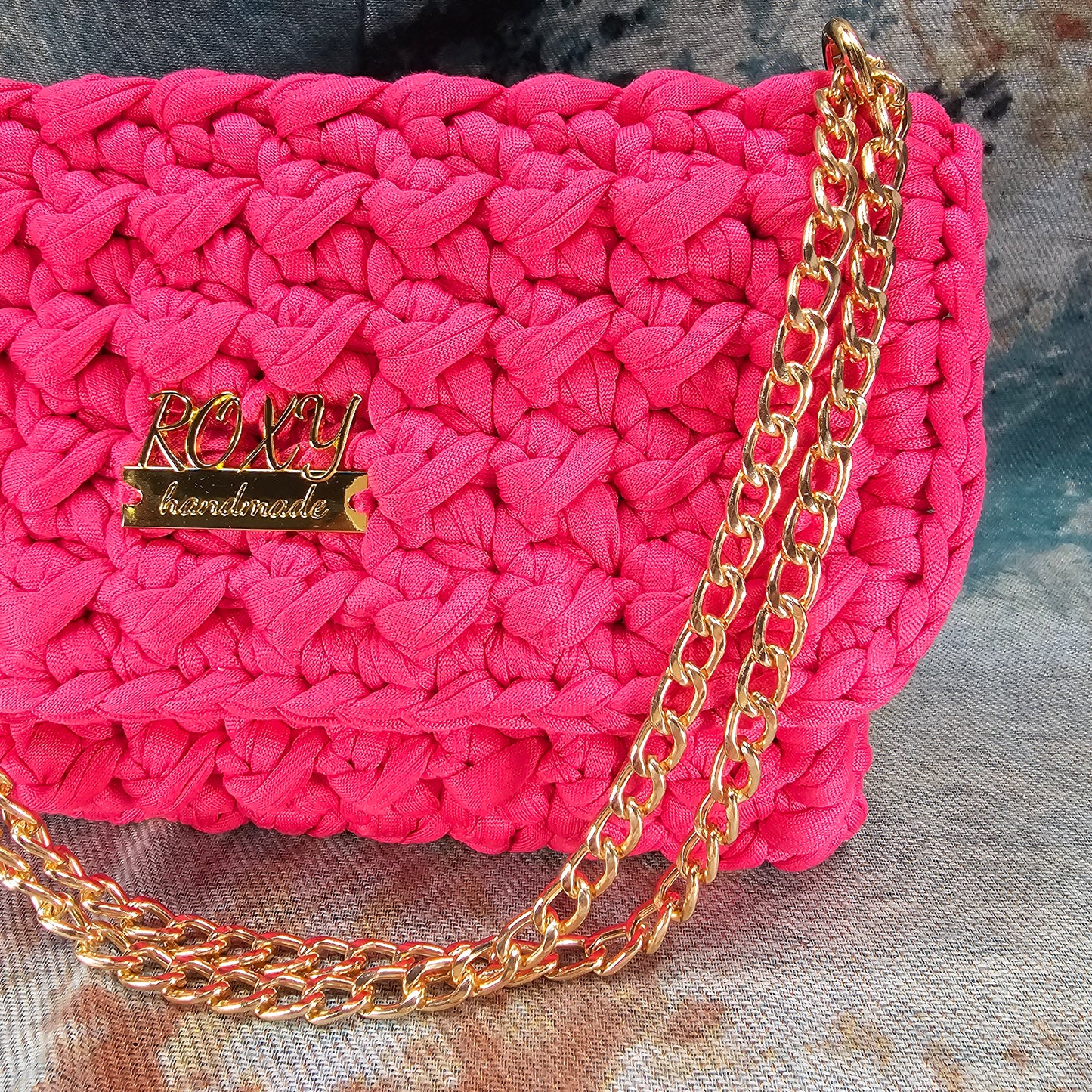 CHLOE handmade crochet clutch bag