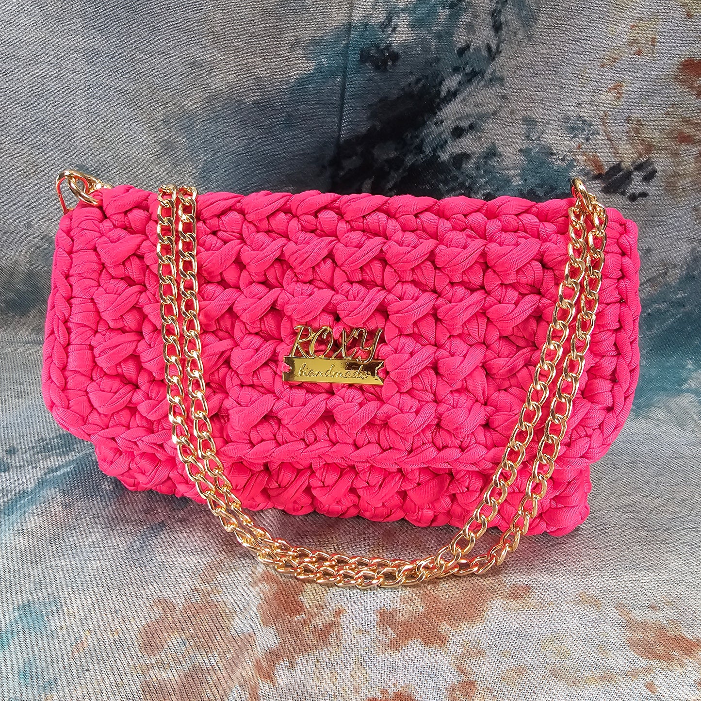 CHLOE handmade crochet clutch bag