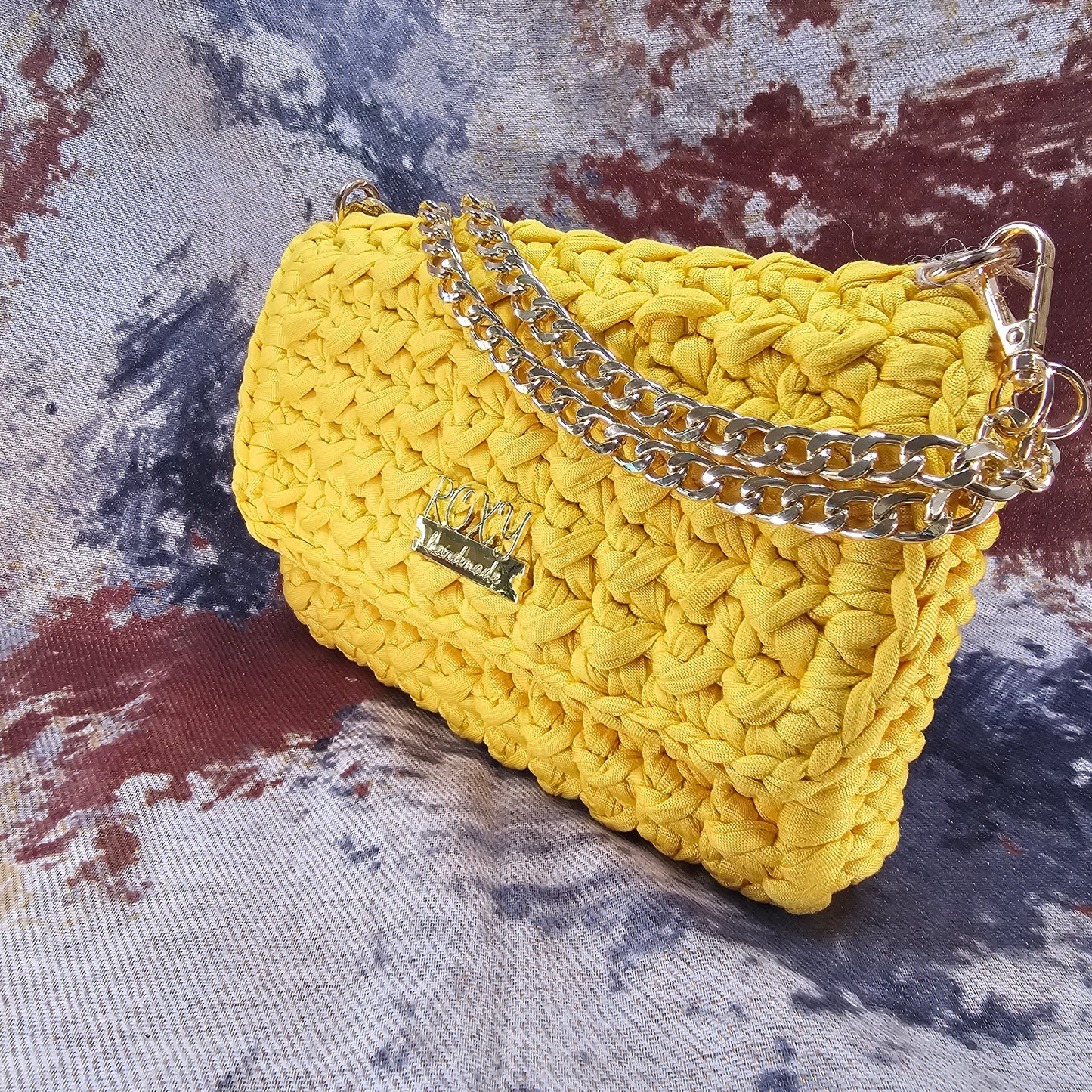 SUNNY handmade crochet clutch bag