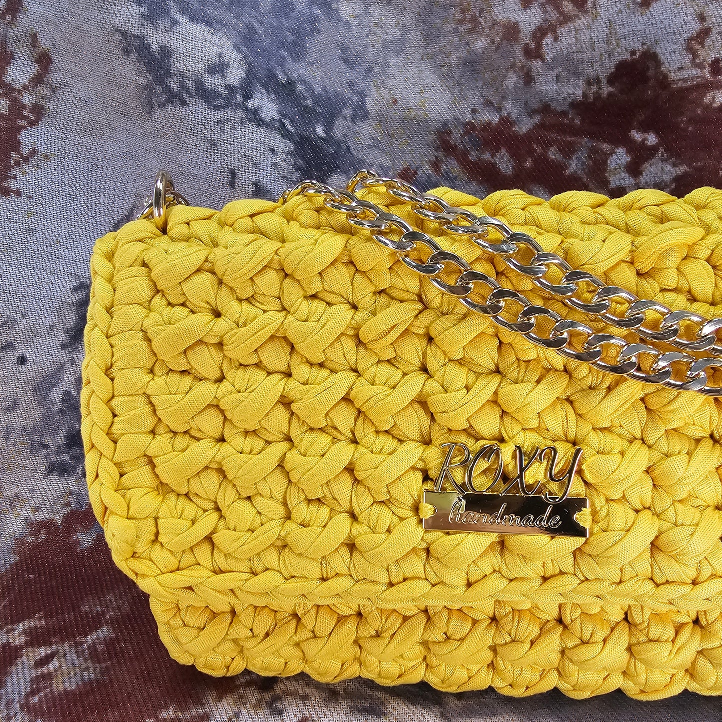 SUNNY handmade crochet clutch bag