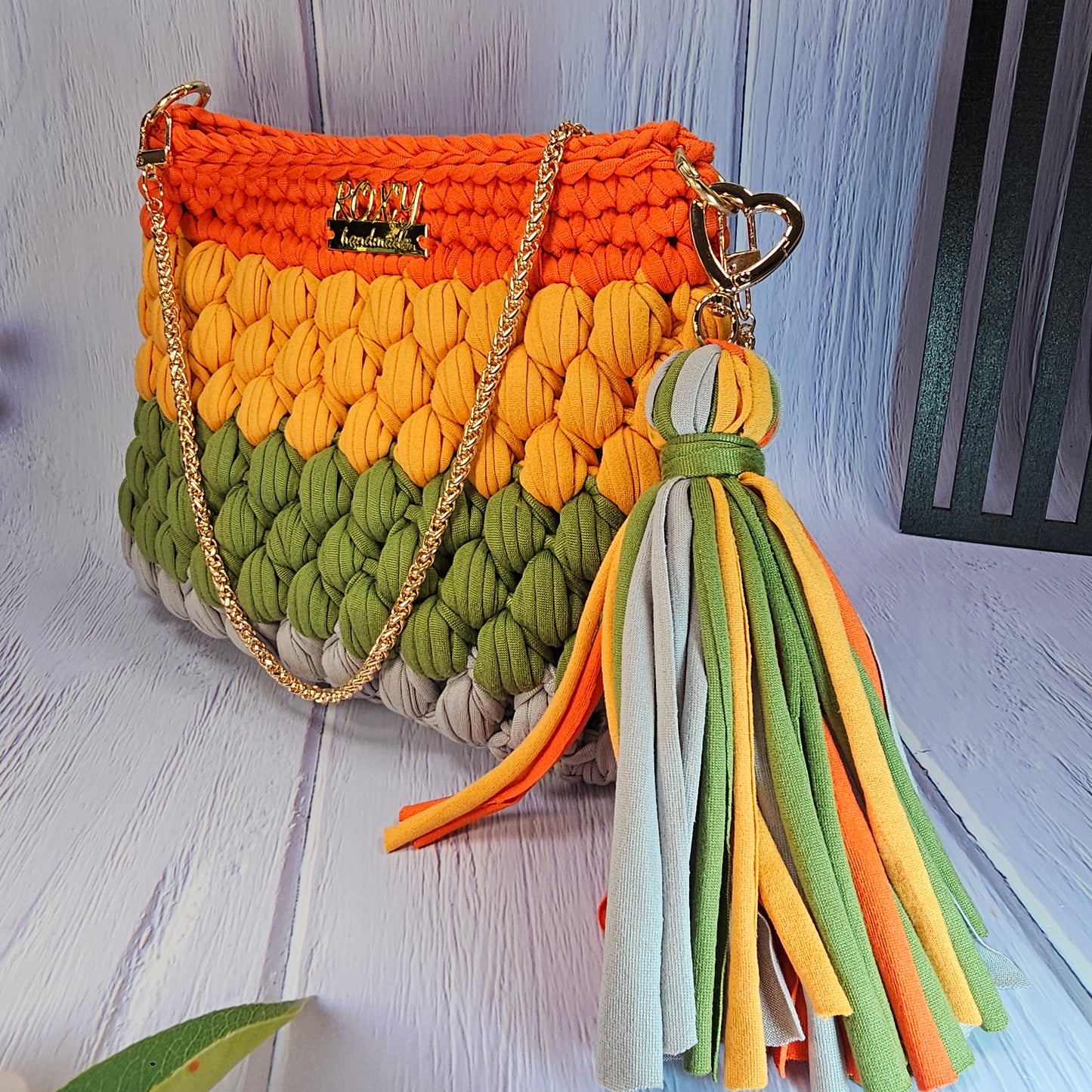 INDIA handmade crochet bag