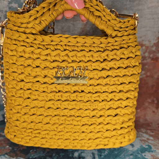 SELENE handmade crochet clutch bag