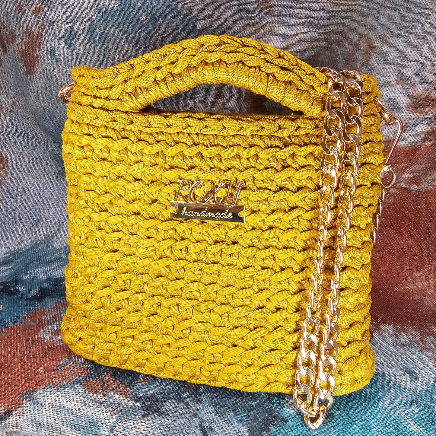 SELENE handmade crochet clutch bag