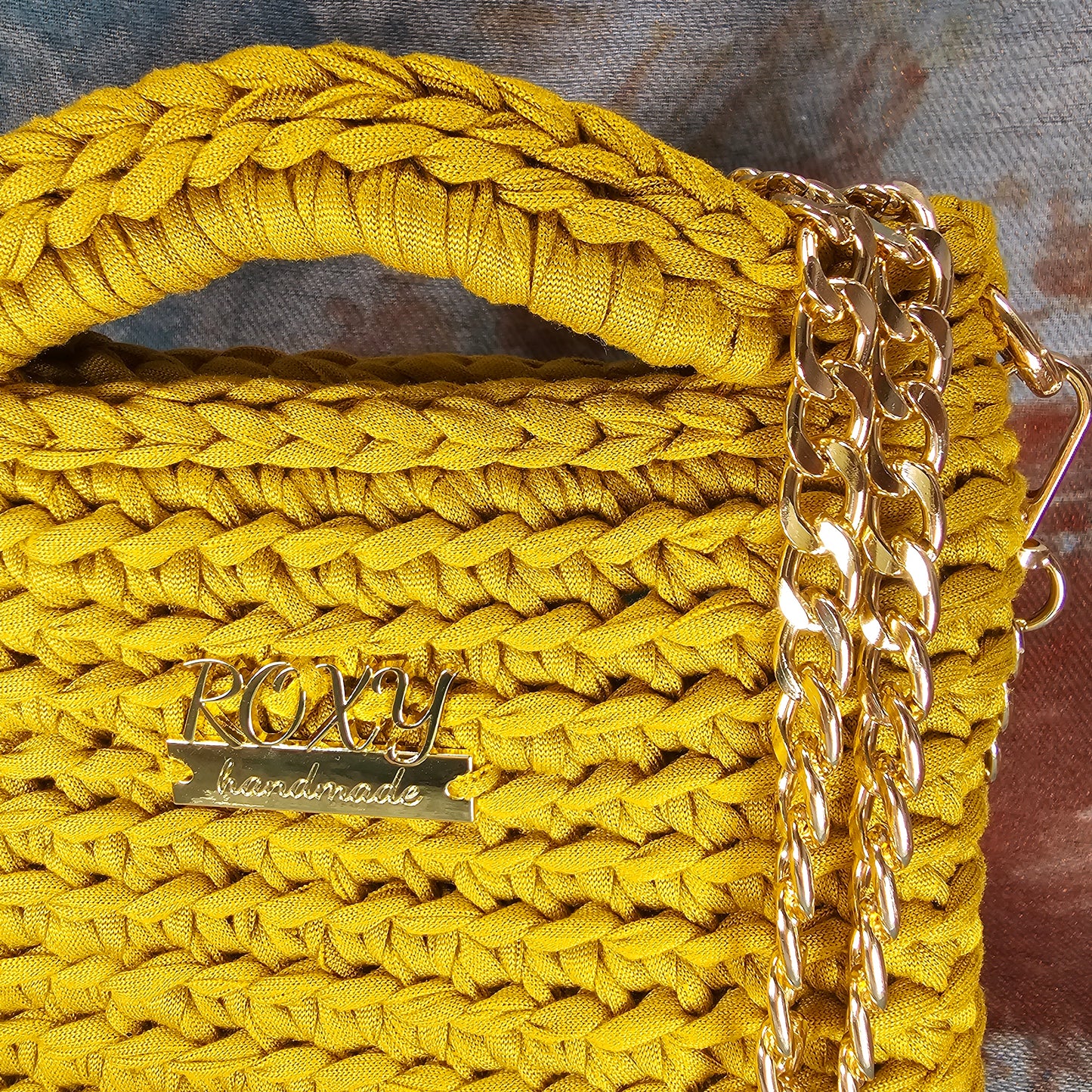 SELENE handmade crochet clutch bag