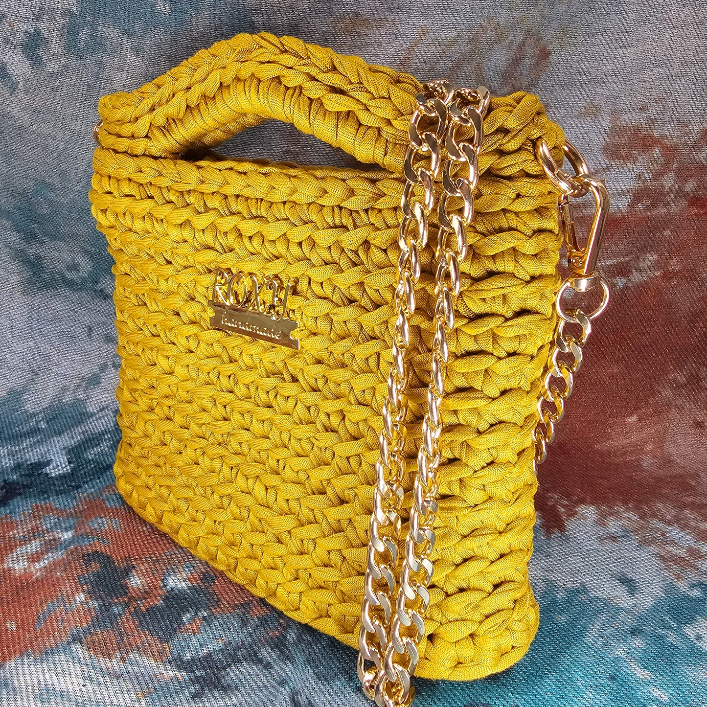 SELENE handmade crochet clutch bag