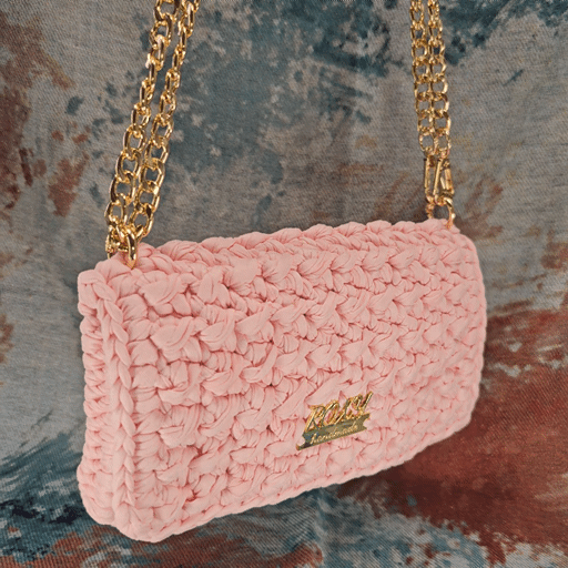 FLORA handmade crochet clutch bag