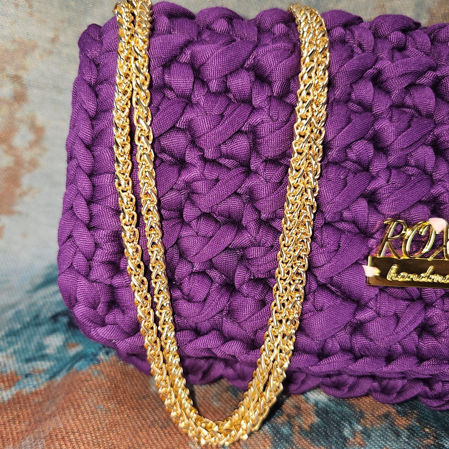 CALYPSO handmade crochet clutch bag