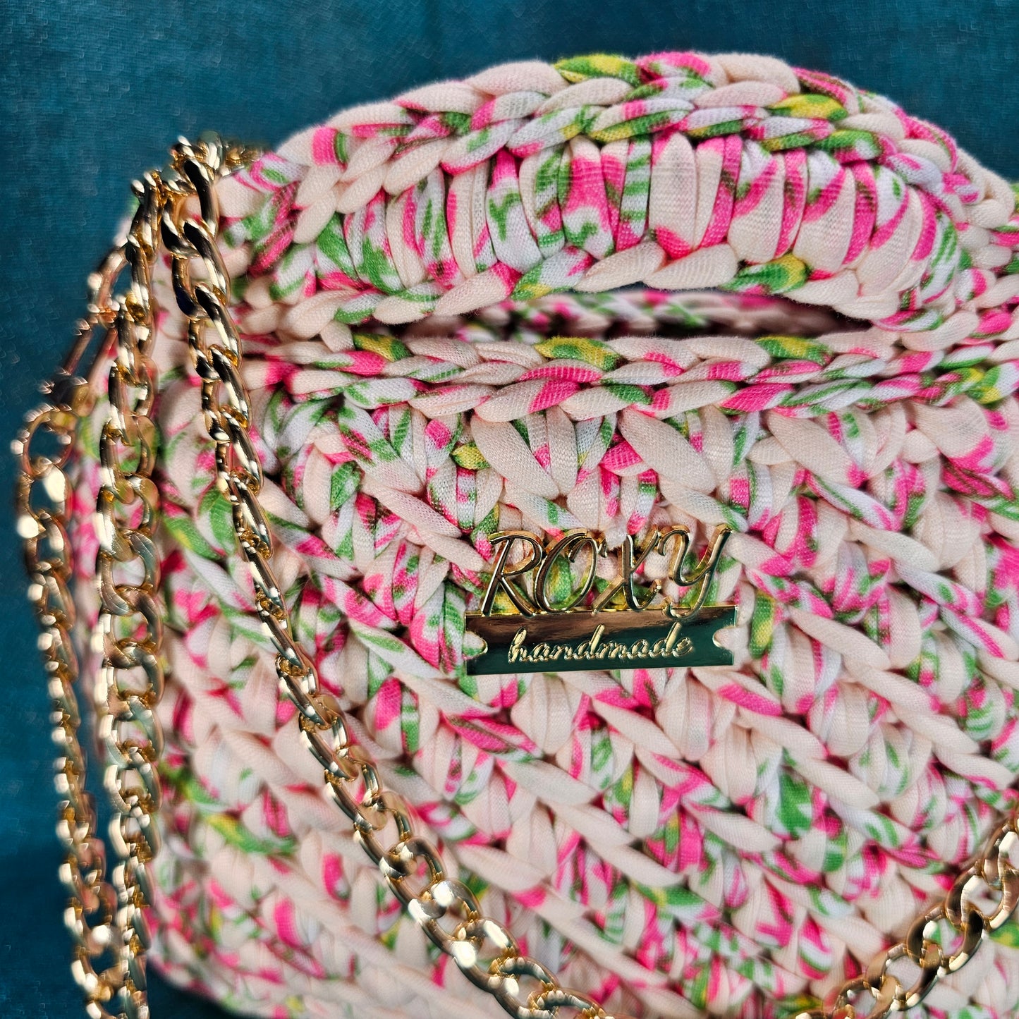 FLORA handmade crochet clutch bag