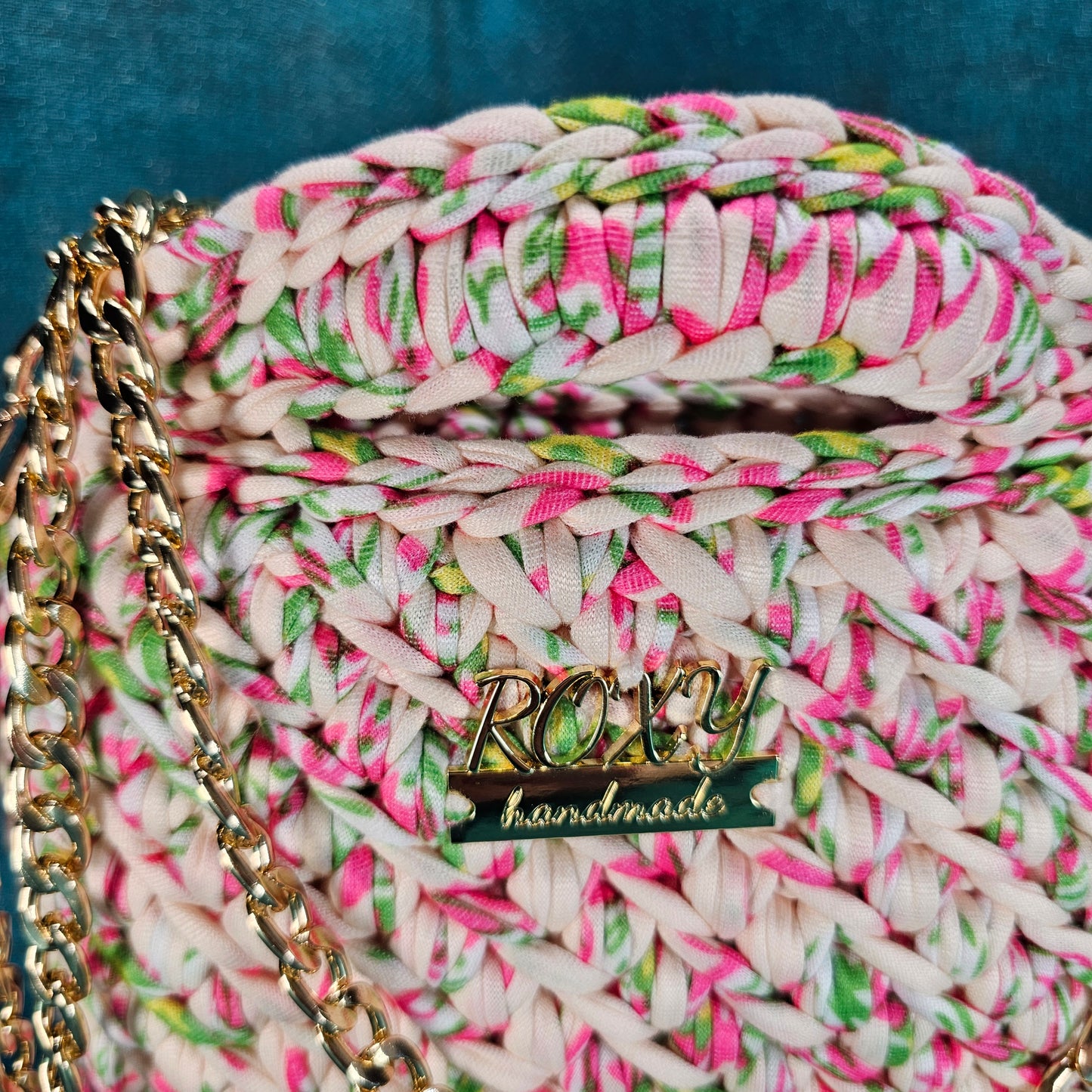 FLORA handmade crochet clutch bag