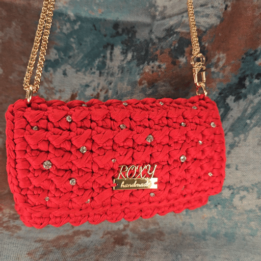 FUEGO LUX handmade crochet clutch bag