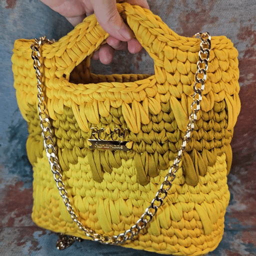 SOLAR handmade crochet bag