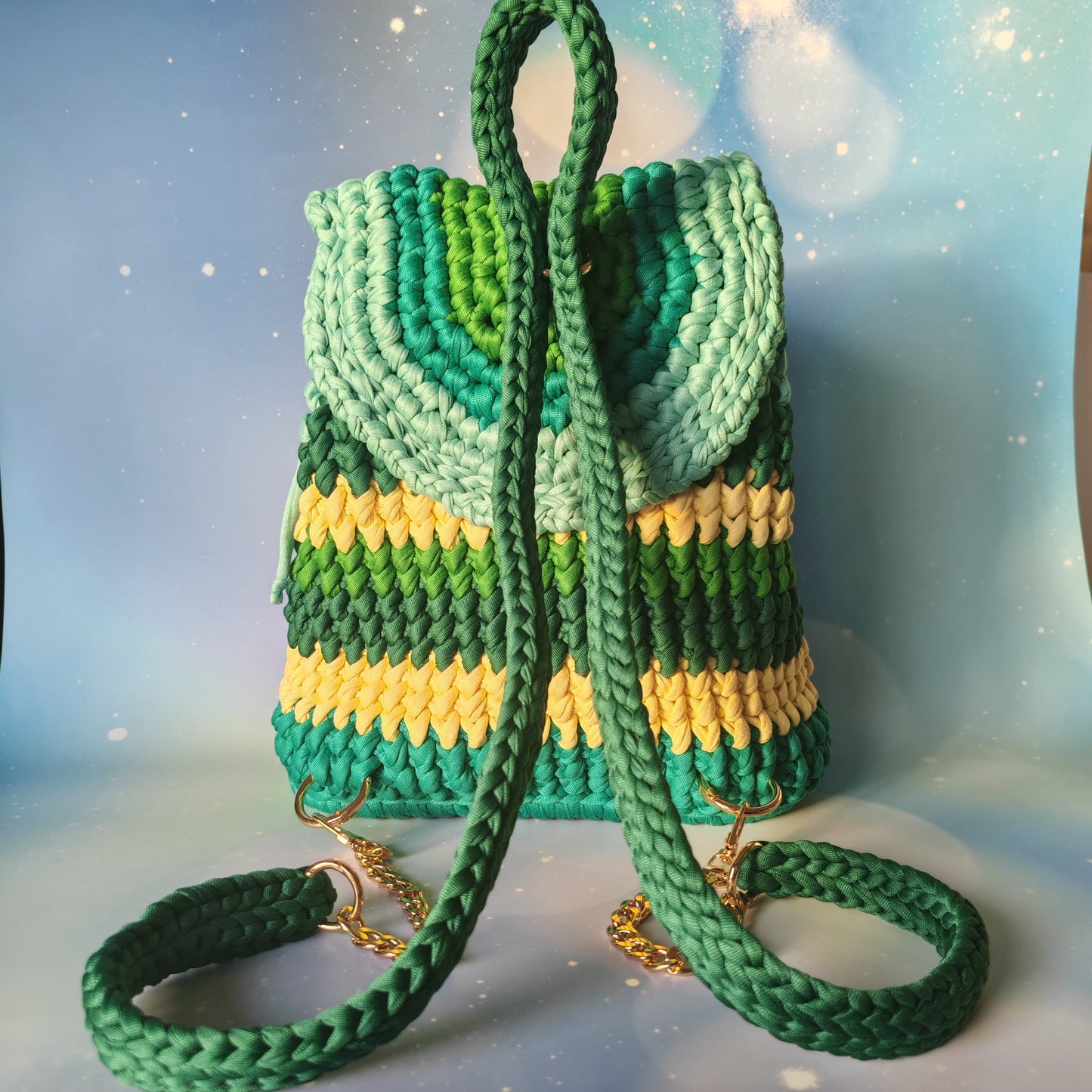 PEARL handmade crochet backpack