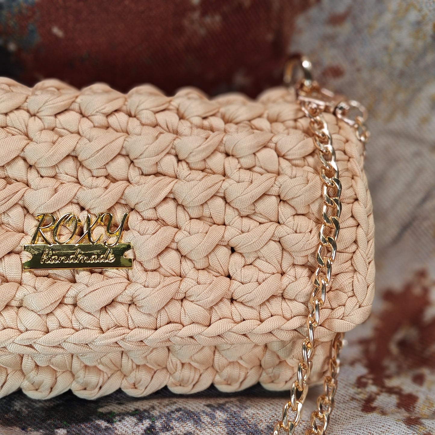 LUNA handmade crochet clutch bag
