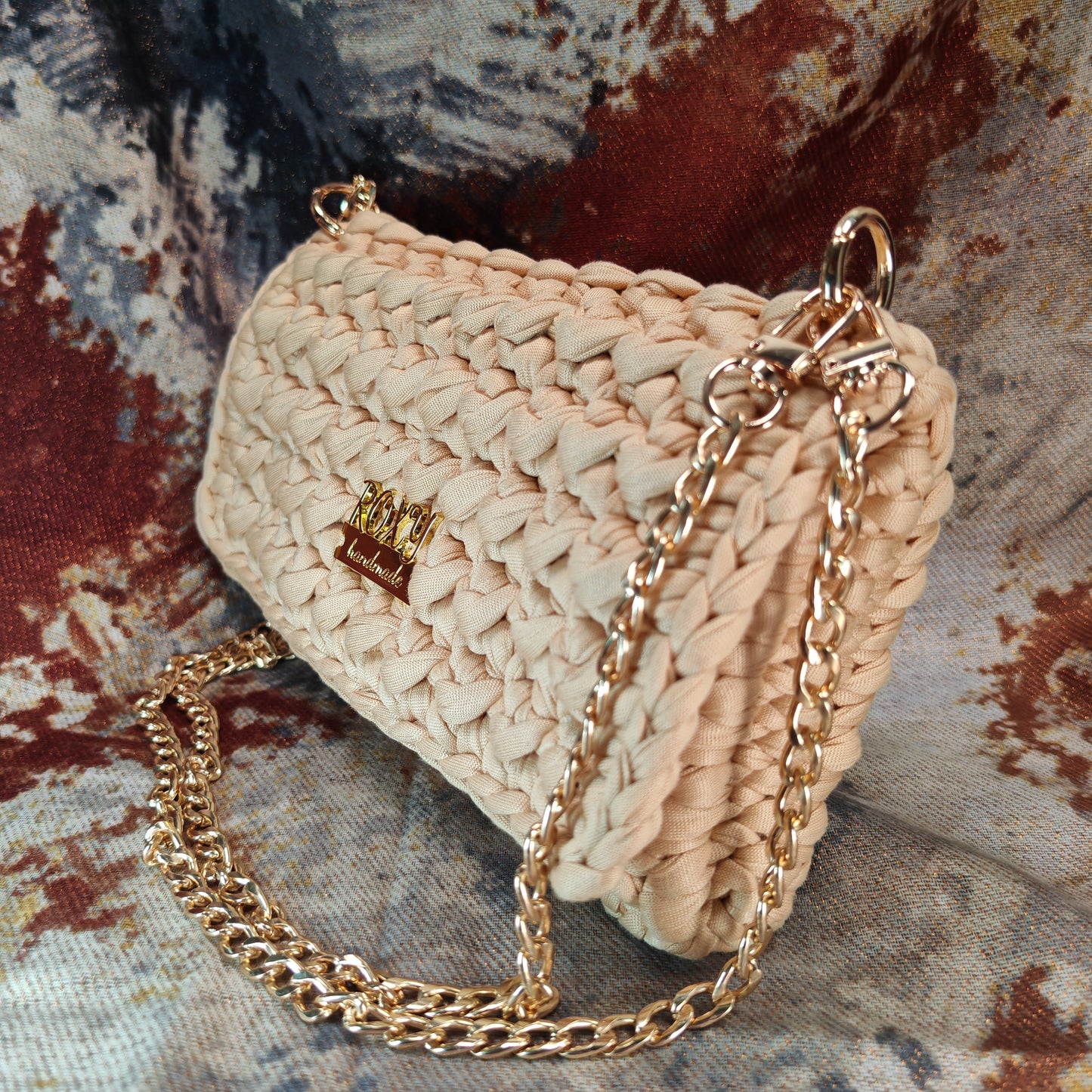 LUNA handmade crochet clutch bag