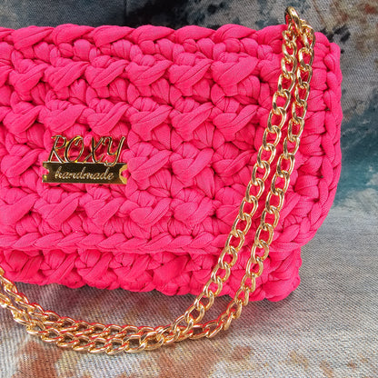 CHLOE  handmade crochet clutch bag