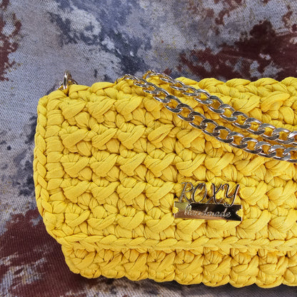 SUNNY  handmade crochet clutch bag