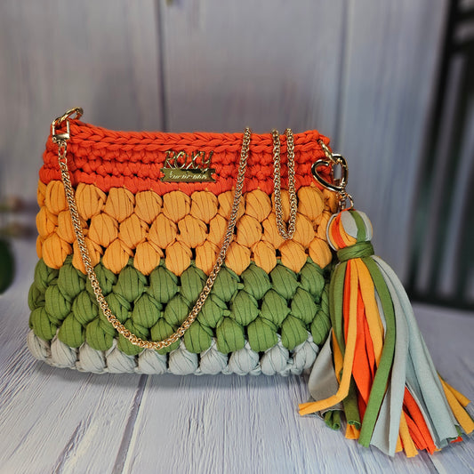 INDIA handmade crochet bag