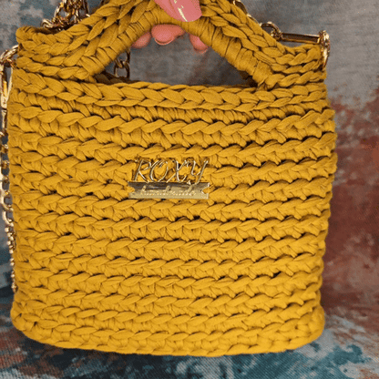 SELENE  handmade crochet clutch bag