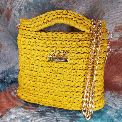 SELENE  handmade crochet clutch bag