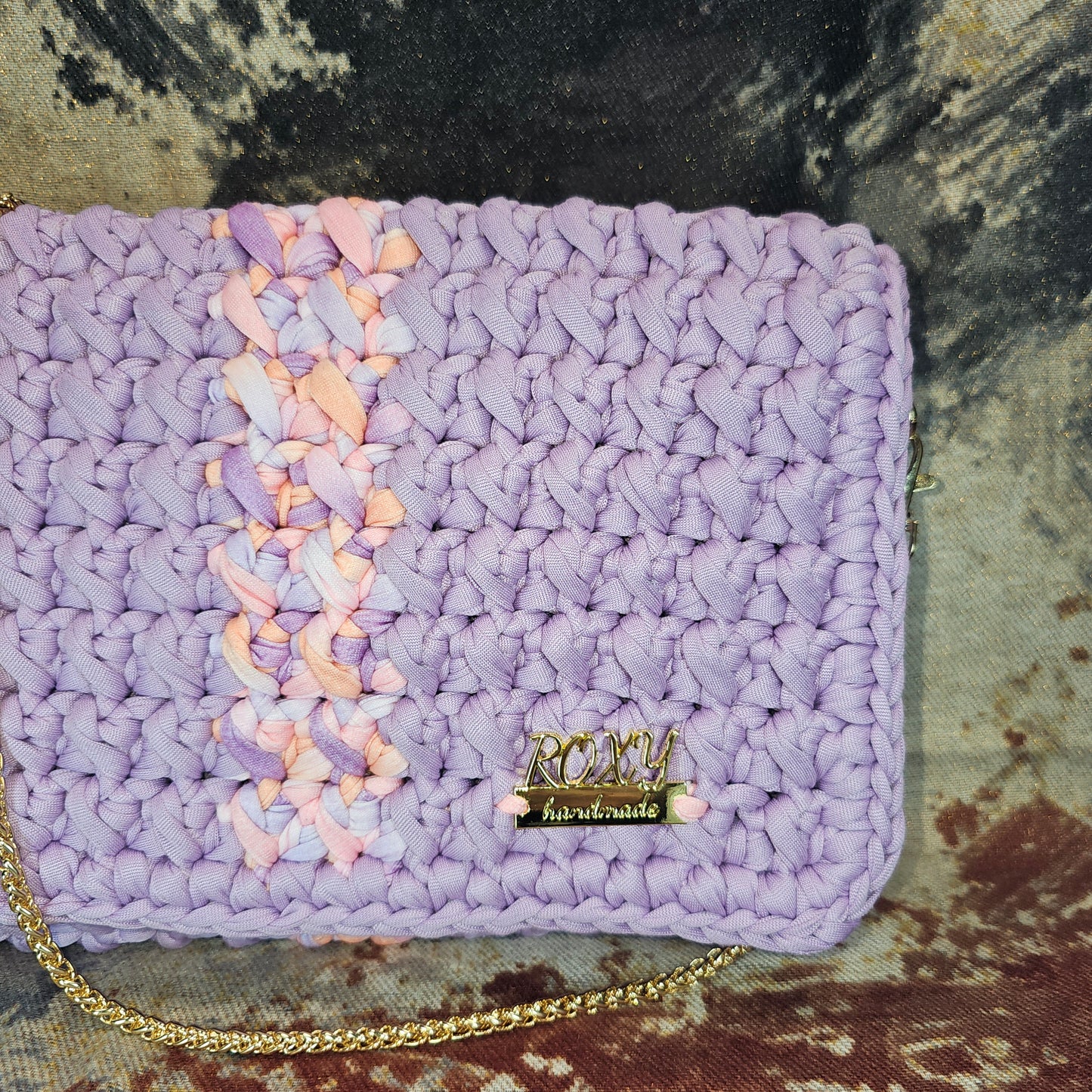 LILAC handmade crochet bag