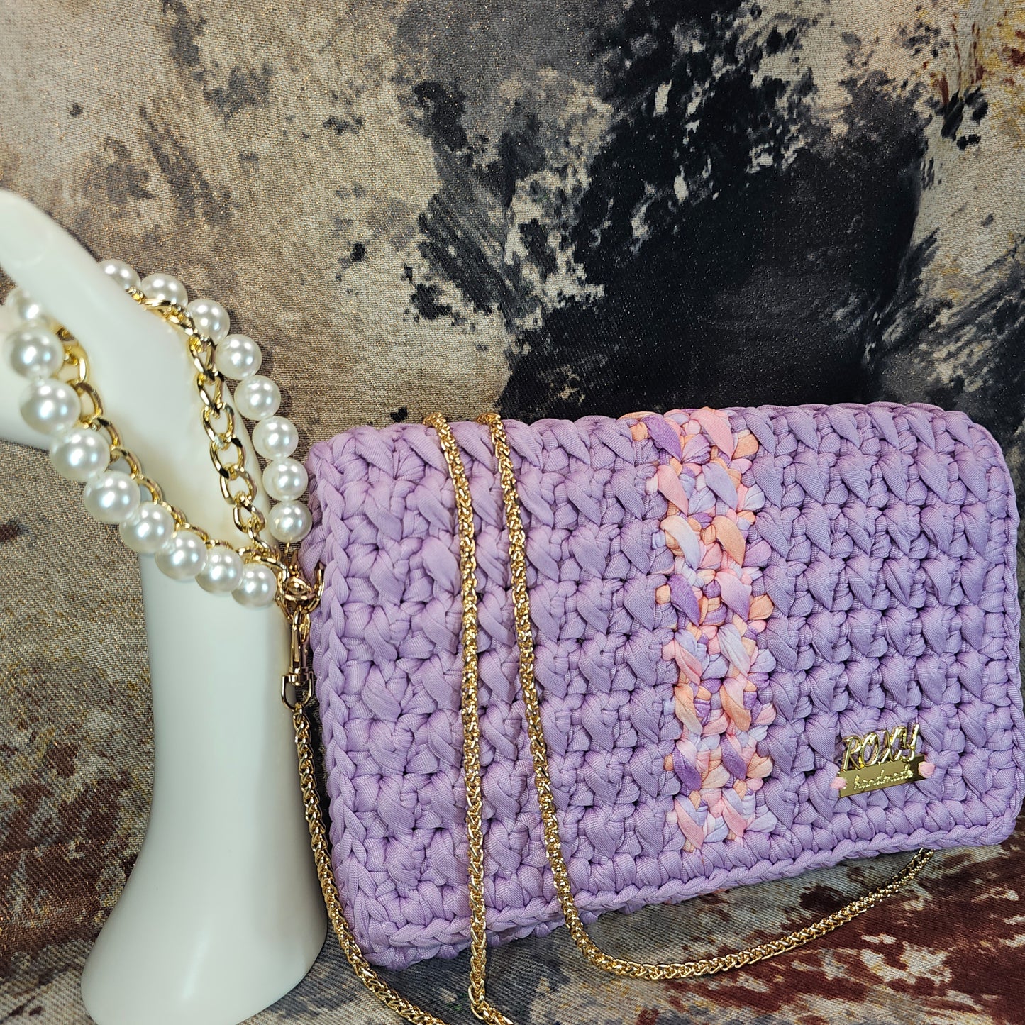 LILAC handmade crochet bag