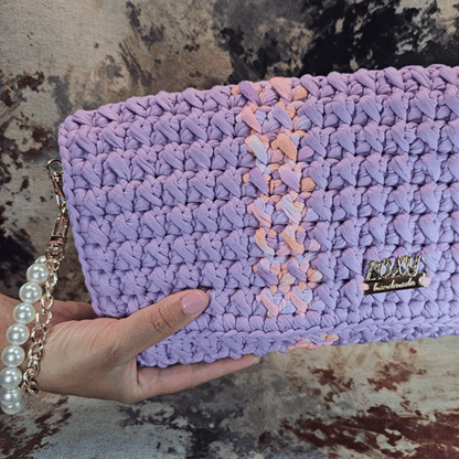 LILAC handmade crochet bag