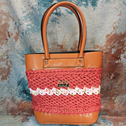 CORAL handmade crochet bag