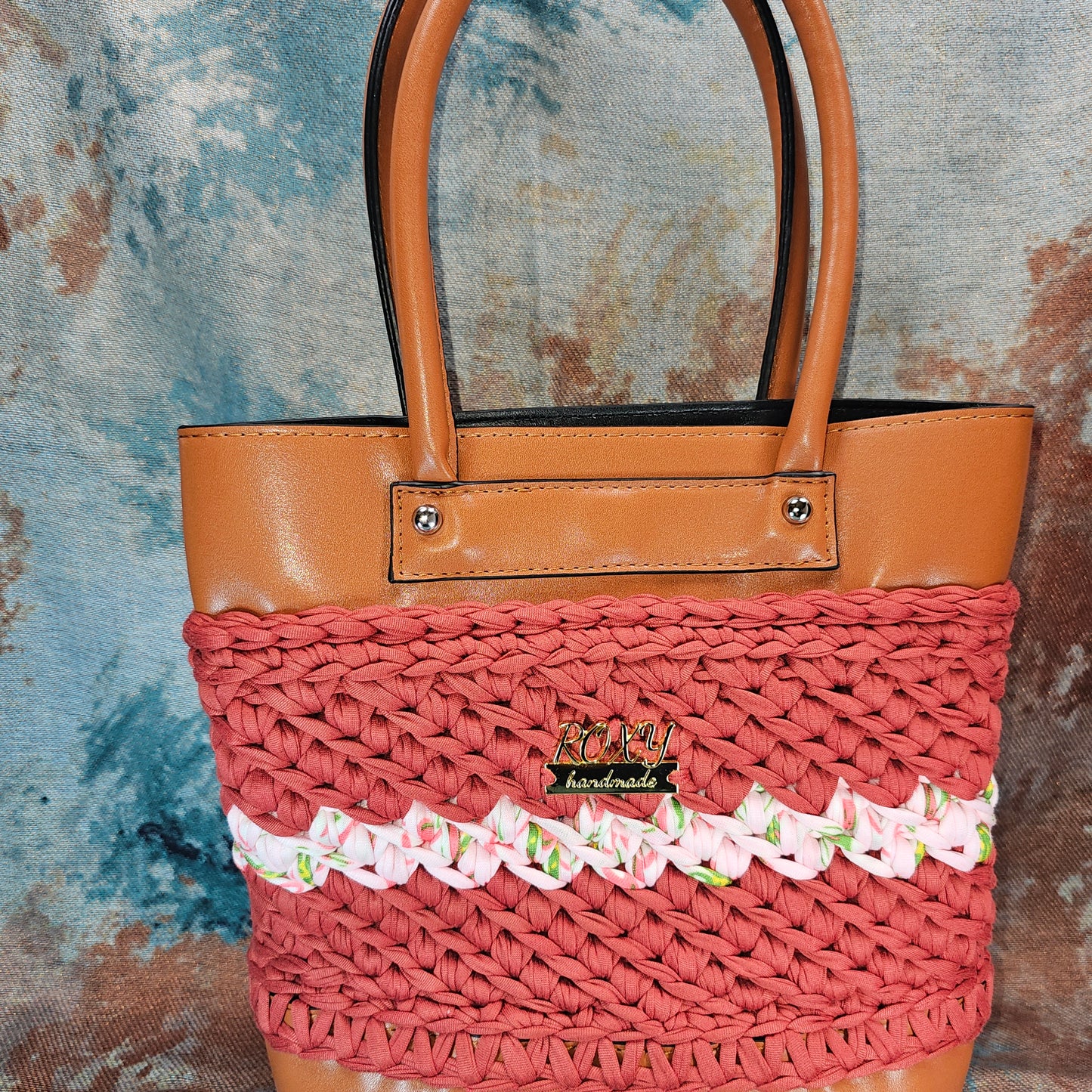 CORAL handmade crochet bag