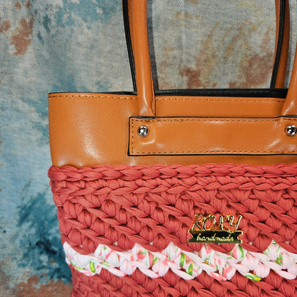 CORAL handmade crochet bag