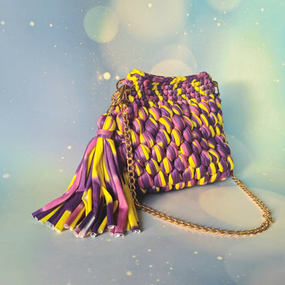 VIOLET handmade crochet bag